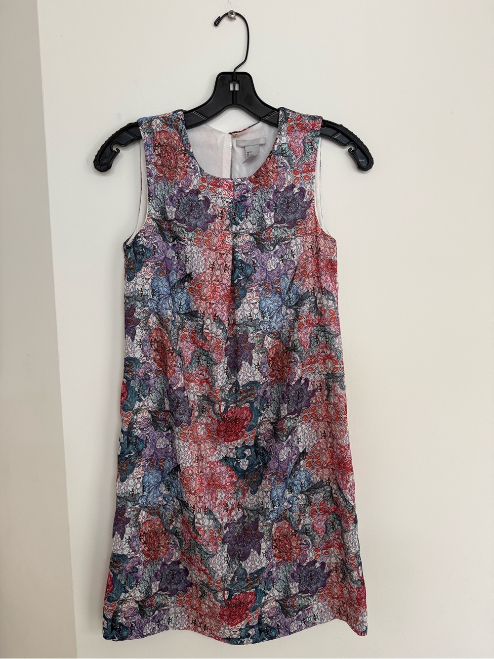 H&M Multicolor Floral Sleeveless Shift Dress